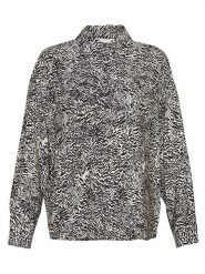 MOSS COPENHAGEN Koszula "Amabella" w kolorze czarno-kremowym rozmiar: XS/S. Brązowe koszule Moss Copenhagen, s, bez wzorów, z wiskozy, bez kołnierzyka, bez ramiączek. Za 92.64 zł.