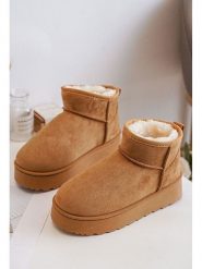 Rock & Joy Botki zimowe w kolorze jasnobrązowym rozmiar: 32. Brązowe botki Rock & Joy, bez wzorów, z materiału, rockowe, bez obcasa, bez zapięcia. Za 108.74 zł.