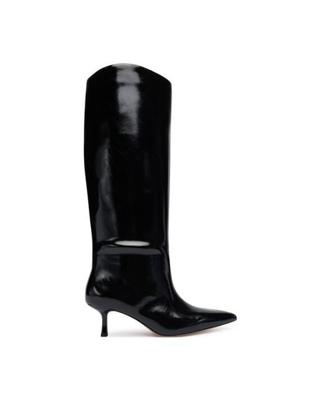 Aldo Kozaki Selora 14118319 Czarny. Czarne kozaki Aldo, bez wzorów, ze skóry, bez obcasa, na szpilce, bez zapięcia. Za 599.99 zł.