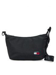 Tommy Jeans Torebka Tjw Ess Daily Shoulder Bag AW0AW17287 Czarny. Czarne torebki klasyczne Tommy Jeans, bez wzorów, z jeansu, bez dodatków. Za 149.99 zł.