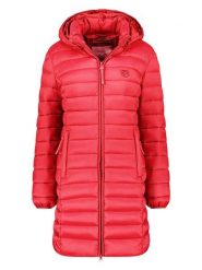 Geographical Norway Płaszcz pikowany "Atikotal" w kolorze czerwonym rozmiar: S. Czerwone płaszcze Geographical Norway, s, bez wzorów, bez kaptura. Za 156.61 zł.
