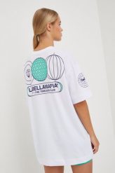 LaBellaMafia t-shirt bawełniany kolor biały. Białe t-shirty LABELLAMAFIA, bez wzorów, z bawełny, bez kołnierzyka, bez ramiączek. W wyprzedaży za 139.99 zł.