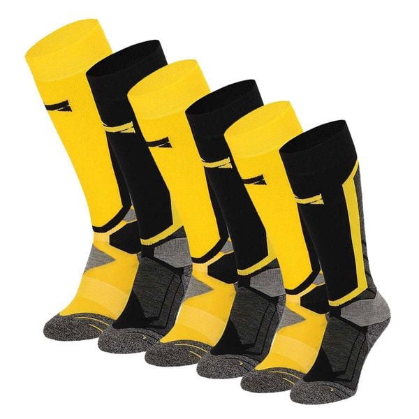 Skarpety snowboardowe Xtreme, 6 par, Multi Żółty. Czarne skarpetki XTREME SOCKSWEAR, bez wzorów. Za 499.99 zł.