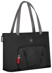 Torba Wenger Motion Deluxe Tote 15.6'' czarny. Czarne torby na laptopa Wenger, bez wzorów, z polaru. Za 199.90 zł.