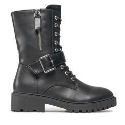 Botki JENNY. Czarne botki Jenny, bez wzorów, bez obcasa, na płaskiej podeszwie, bez zapięcia. Za 129.99 zł.