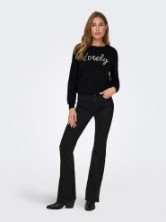 ONLY Bluza w kolorze czarnym rozmiar: S. Czarne bluzy ONLY, s, bez wzorów, bez kaptura. Za 74.99 zł.