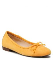 Jenny Fairy Baleriny WS2055-08 Żółty. Żółte baleriny Jenny Fairy, bez wzorów, z materiału, bez obcasa, bez zapięcia. Za 69.99 zł.