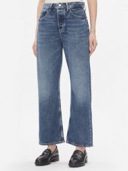 Tommy Hilfiger Jeansy Loose Straight Rw Klo WW0WW40646 Niebieski Wide Leg. Niebieskie jeansy Tommy Hilfiger, bez wzorów, z bawełny. Za 399.99 zł.