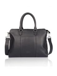 Bellicci Skórzana torebka "Kady" w kolorze czarnym - 42 x 30 x 11 cm rozmiar: onesize. Czarne torebki klasyczne Bellicci, bez wzorów, z materiału, przez ramię, bez dodatków. Za 347.99 zł.