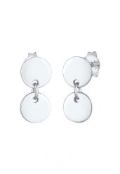 Elli Damskie kolczyki płytkowe Boho Look z pozłacanego srebra próby 925 Sterling Silver Kolczyki 1 ct. Szare kolczyki Elli, pozłacane. Za 243.99 zł.