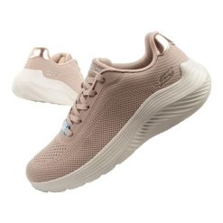 Buty sportowe damskie Skechers Bobs Squad Waves. Brązowe buty treningowe Skechers, bez wzorów, bez zapięcia. Za 269.00 zł.