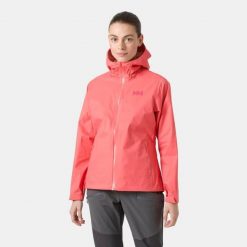 Damska kurtka turystyczna Helly Hansen Loke Terra. Czerwone kurtki przeciwdeszczowe Helly Hansen, na lato, m, bez wzorów, z materiału, bez kaptura. Za 729.00 zł.