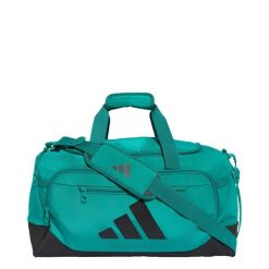 TORBA TRAINING DEFENDER DUFFLE SMALL. Czarne torby sportowe adidas, bez wzorów, z materiału, na ramię. Za 126.65 zł.