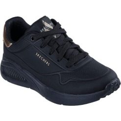 Buty sportowe damskie Skechers Uno Lite Shimmer Along. Czarne buty treningowe Skechers, bez wzorów, z syntetyku, bez zapięcia, na fitness i siłownię. Za 490.00 zł.