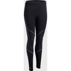 Legginsy do rugby damskie Offload R500. Czarne legginsy OFFLOAD, bez wzorów, z elastanu, sportowe. Za 74.99 zł.