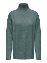 ONLY Sweter w kolorze turkusowym rozmiar: L. Niebieskie swetry ONLY, l, bez wzorów, ze splotem, bez ramiączek. Za 83.62 zł.