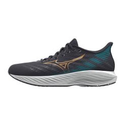 Buty biegowe Mizuno Enerzy Rider Jr szare. Szare buty do biegania Mizuno, bez wzorów, z materiału, bez zapięcia, do biegania. Za 199.99 zł.