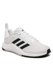 Adidas Buty na siłownię Everyset Trainer W IF3200 Biały. Białe buty treningowe adidas, bez wzorów, z materiału, bez zapięcia, na fitness i siłownię. Za 389.99 zł.