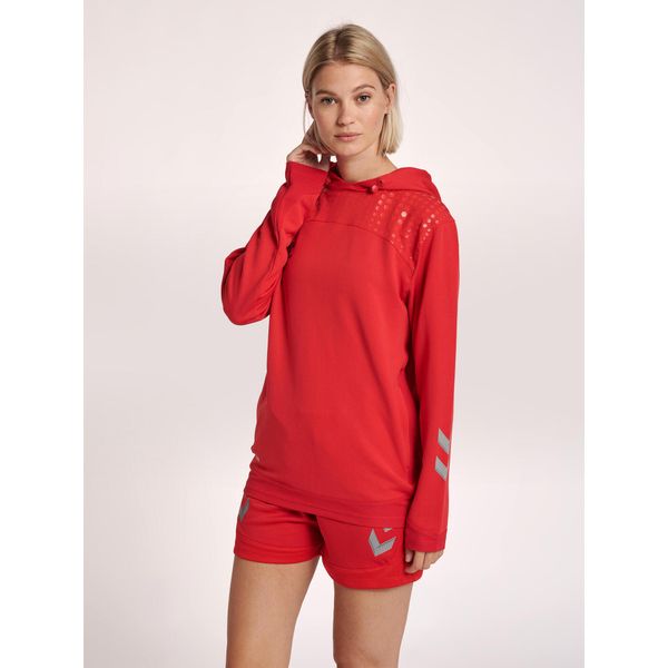 Damska bluza z kapturem Hummel hmlLEAD poly. Czerwone bluzy Hummel, xl, bez wzorów, z materiału, z kapturem, na fitness i siłownię. W wyprzedaży za 220.15 zł.
