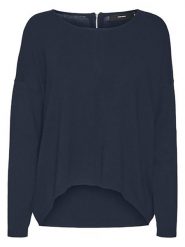 Vero Moda Sweter w kolorze granatowym rozmiar: S. Niebieskie swetry Vero Moda, s, bez wzorów, z włókna, bez ramiączek. Za 79.03 zł.
