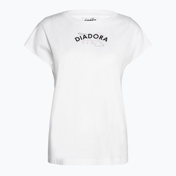 Koszulka damska Diadora Athletic Dept. Białe t-shirty sportowe Diadora, m, bez wzorów, z bawełny, bez ramiączek, na golfa. Za 99.99 zł.