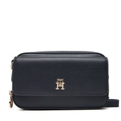 Torebka Tommy Hilfiger. Niebieskie listonoszki Tommy Hilfiger, bez wzorów, bez dodatków. Za 339.99 zł.