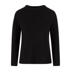 Damski Sweter Z Dzianiny W Prążki. Czarne swetry Urban Classics, m, bez wzorów, z dzianiny, bez ramiączek. Za 139.99 zł.