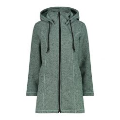 Parka z kapturem z futrzanym wykończeniem z technicznego polarowego materiału dl. Czarne płaszcze CMP, bez wzorów, z futra, eleganckie, z kapturem. Za 332.00 zł.
