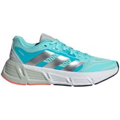Buty do biegania adidas Questar W IF4686 niebieskie. Niebieskie buty do biegania bez wzorów, z materiału, bez zapięcia, do biegania. Za 458.79 zł.