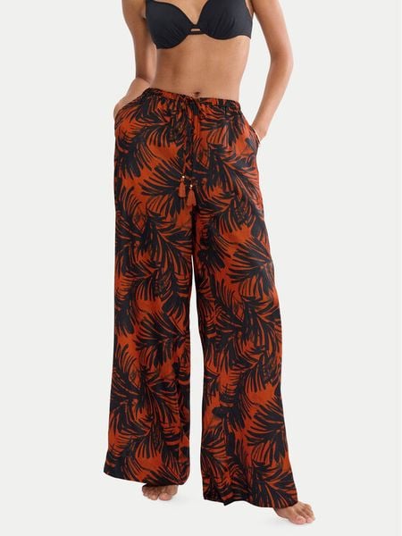 Triumph Spodnie materiałowe Summer 10227246 Brązowy Wide Leg. Brązowe spodnie materiałowe Triumph, bez wzorów, z materiału. Za 143.99 zł.