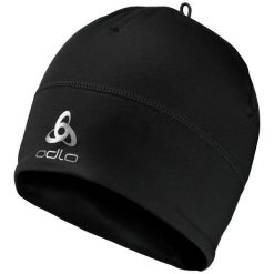 Czapka do biegania dla dorosłych Odlo Hat Polyknit Warm Eco. Niebieskie czapki zimowe ODLO, bez wzorów, sportowe. Za 71.99 zł.