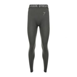 Legginsy treningowe damskie Gymshark Fit. Szare legginsy Gymshark, bez wzorów, sportowe. Za 109.99 zł.