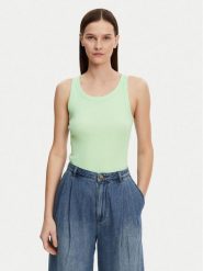 Marc O'Polo Denim Top 500 0005 982 Zielony Slim Fit. Zielone topy Marc O'Polo DENIM, m, bez wzorów, z bawełny, bez kołnierzyka, bez ramiączek. Za 89.99 zł.