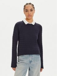 Gant Sweter 4804154 Granatowy Regular Fit. Niebieskie swetry Gant, s, bez wzorów, z bawełny, bez ramiączek. Za 649.99 zł.