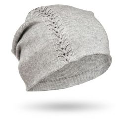 Czapka zimowa Peterson PTN HAT-03 szara. Szare czapki zimowe Peterson, z aplikacjami, eleganckie. Za 50.00 zł.