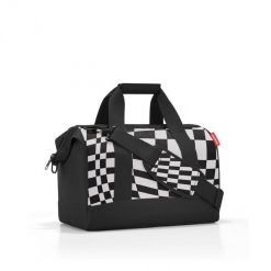 Torba allrounder m op-art. Białe torby podróżne Reisenthel, bez wzorów, z materiału, na ramię. W wyprzedaży za 122.90 zł.