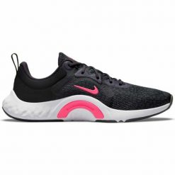 Obuwie do Biegania dla Dorosłych Nike TR 11 Czarny. Czarne buty do biegania Nike, bez wzorów, z materiału, bez zapięcia, do biegania. Za 380.25 zł.