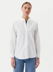 Tommy Jeans Koszula DW0DW20290 Biały Regular Fit. Białe koszule Tommy Jeans, l, bez wzorów, z bawełny, bez kołnierzyka, bez ramiączek. Za 299.99 zł.