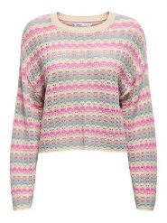 ONLY Sweter w kolorze beżowo-różowym rozmiar: XL. Brązowe swetry ONLY, xl, bez wzorów, bez ramiączek. Za 105.88 zł.