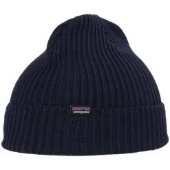 Czapka zimowa Patagonia Fishermans Rolled Beanie. Niebieskie czapki zimowe Patagonia, bez wzorów, sportowe. Za 159.99 zł.