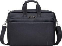 Torba Rivacase 8940 czarny. Czarne torby na laptopa RivaCase, bez wzorów, ze skóry, na ramię. Za 279.00 zł.