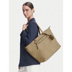 Torebka MICHAEL Michael Kors. Brązowe shopper bag MICHAEL Michael Kors, bez wzorów, bez dodatków. Za 1,429.00 zł.