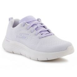 Buty Skechers Go Walk Flex-Kali 124830-GYLV fioletowe. Fioletowe buty treningowe bez wzorów, z tkaniny, bez zapięcia, trekkingowe. Za 462.92 zł.