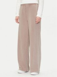 Gap Spodnie dresowe 732776-10 Beżowy Wide Leg. Brązowe spodnie dresowe GAP, bez wzorów, z bawełny. Za 179.99 zł.