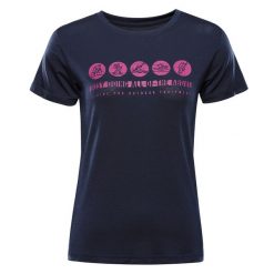 Koszulka damska turystyczna szybkoschnąca Alpine Pro Lyora. Zielone t-shirty sportowe Alpine Pro, l, bez wzorów, z elastanu, bez ramiączek, na fitness i siłownię. Za 109.00 zł.