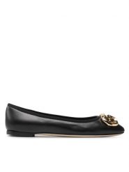 Giuseppe Zanotti Baleriny E260007 001 Czarny. Czarne baleriny GIUSEPPE ZANOTTI, bez wzorów, ze skóry, bez obcasa, bez zapięcia. Za 1,799.00 zł.