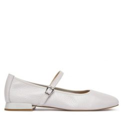 Baleriny Caprice. Szare baleriny Caprice, bez wzorów, bez obcasa, bez zapięcia. Za 409.99 zł.