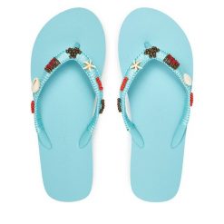 Japonki Banana Moon. Niebieskie japonki Banana Moon, bez wzorów. Za 229.99 zł.