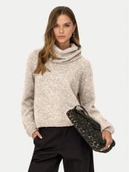 ONLY Golf Gila 15358571 Biały Regular Fit. Białe swetry ONLY, m, bez wzorów, z syntetyku, bez ramiączek. Za 169.99 zł.