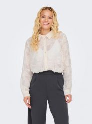 JDY Bluzka w kolorze kremowym rozmiar: XL. Brązowe bluzki JDY, xl, bez wzorów, bez kołnierzyka, bez ramiączek. Za 96.14 zł.